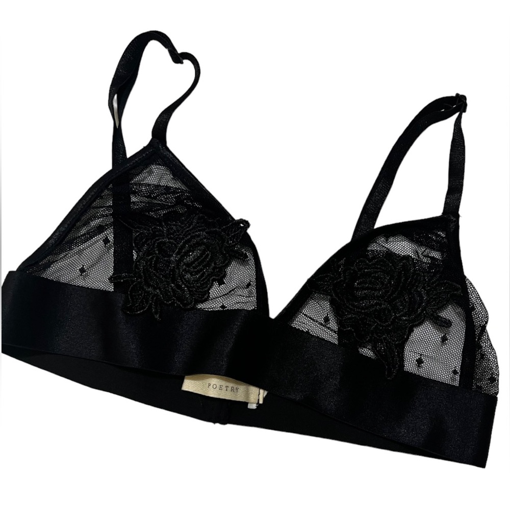 Lace Bralette Top with Floral Covering